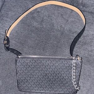 Michael Kors Black and Tan Crossbody Bag